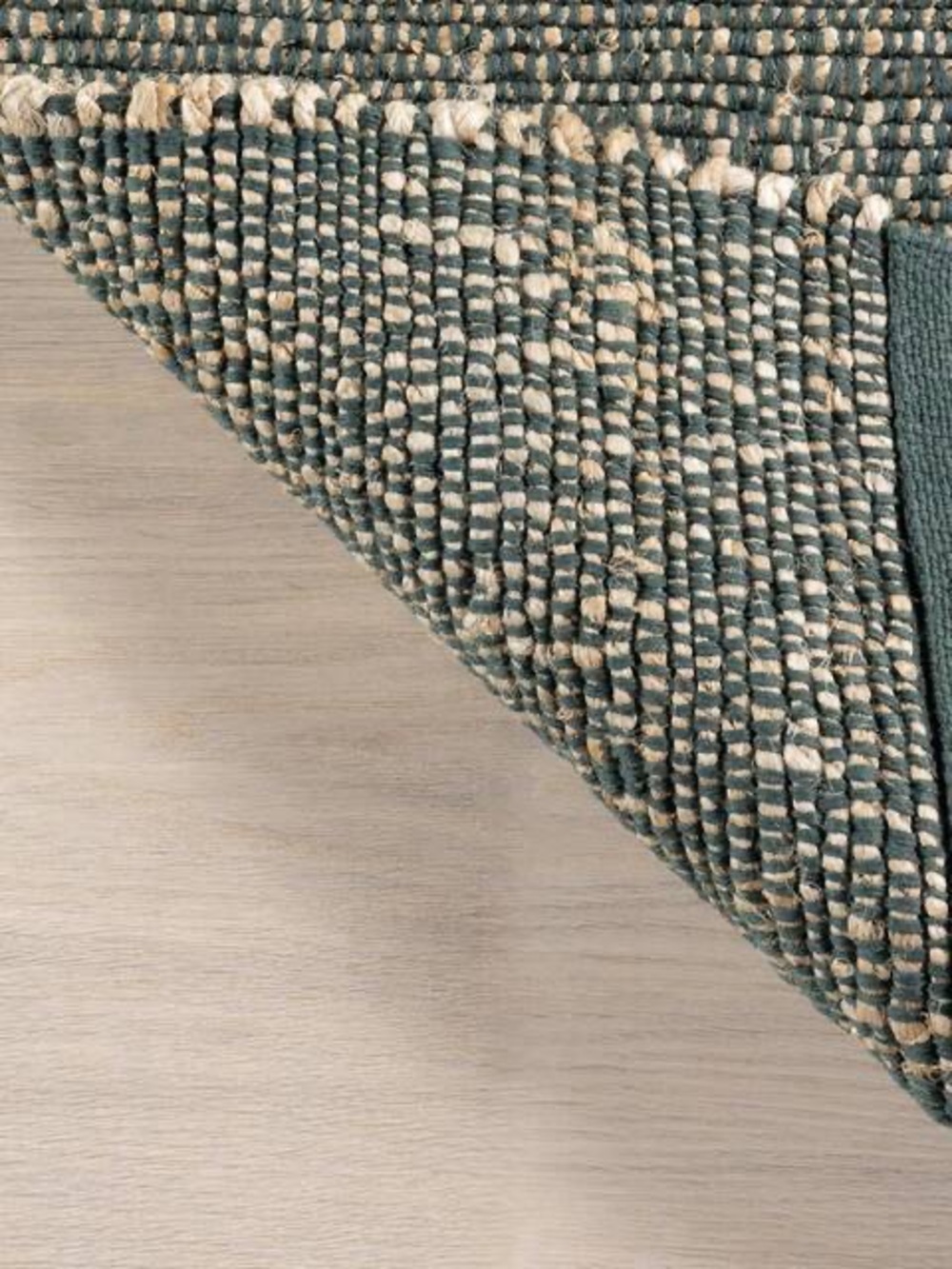Neutral Textured Area Rug in green - Picture 6 of 6